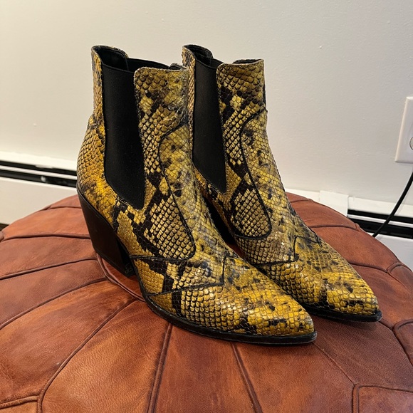 Snakeskin Ankle Boots - Picture 3 of 7